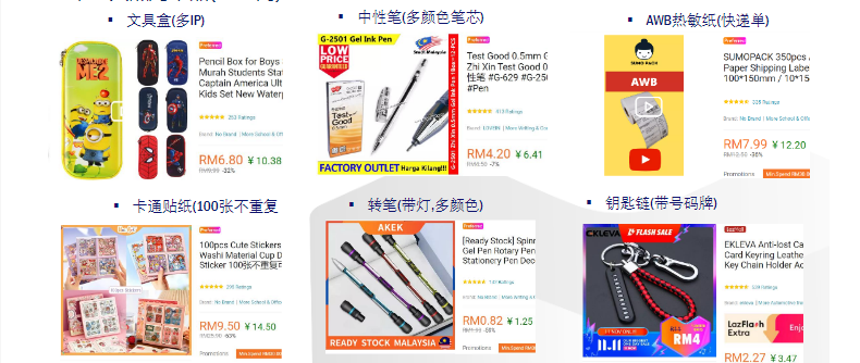 【东南亚文具文教品类出海指南】lazada/shopee“热销品趋势”速来了解