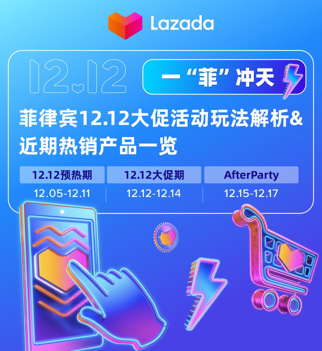 【一“菲”冲天】菲律宾12.12大促活动玩法解析&近期热销产品一览