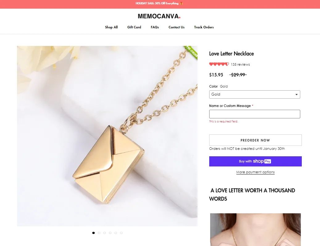tiktok“情书项链”引千万围观，pod热门饰品遇上情人节，热度翻倍！