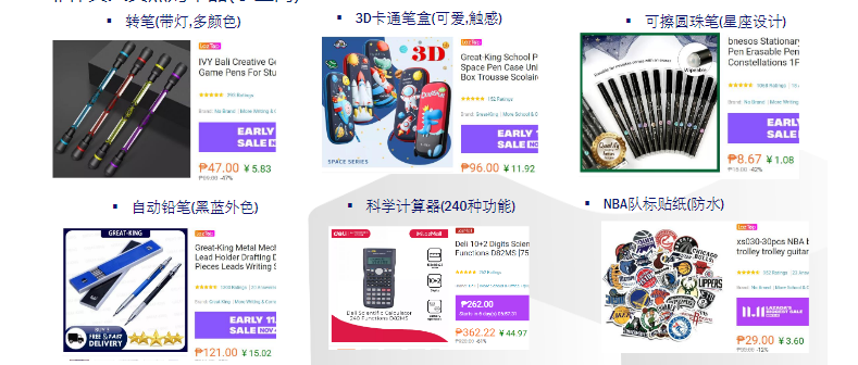 【东南亚文具文教品类出海指南】lazada/shopee“热销品趋势”速来了解