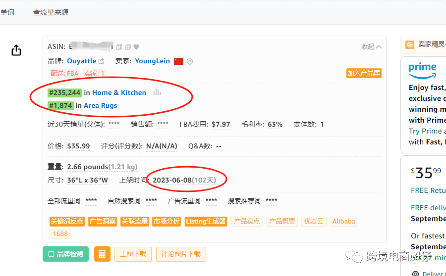 亚马逊选品推荐（仅供参考）：万圣节地毯