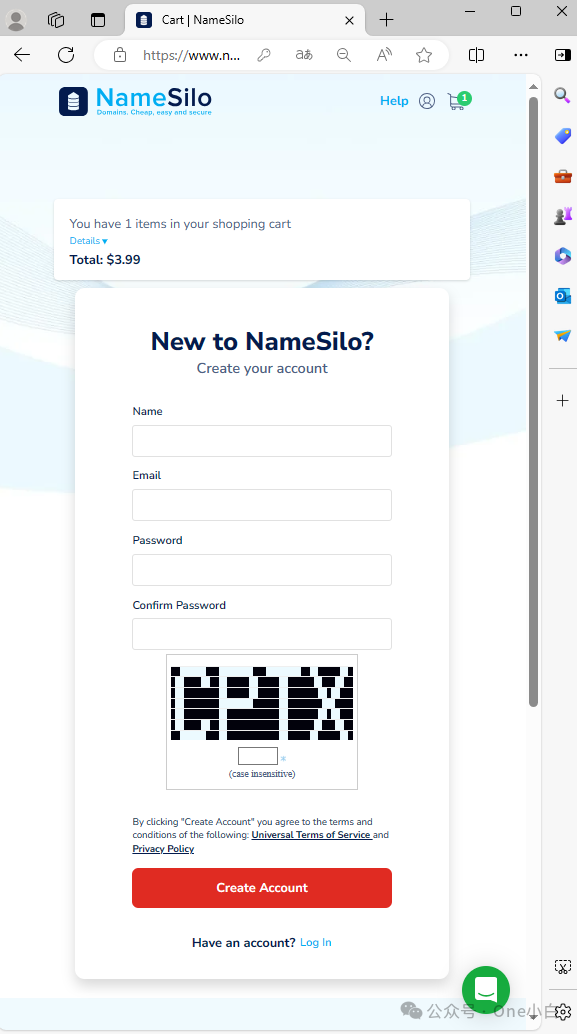 如何从 namesilo 注册购买域名？